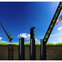 ACO Getränkekühler, Schwarz, Kunststoff, BxHxT: 9 X 110 X 9 Cm