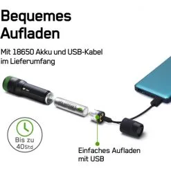 GP Batteries Taschenlampe »CR41«, 650lumen 1X 18650 -Camping Verkäufe unnamed file 202