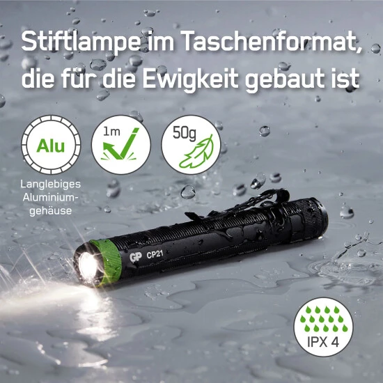GP Batteries Taschenlampe »CP21«, 20lumen 1X AAA 3 GP Batteries Taschenlampe »CP21«, 20lumen 1X AAA – Bild 3