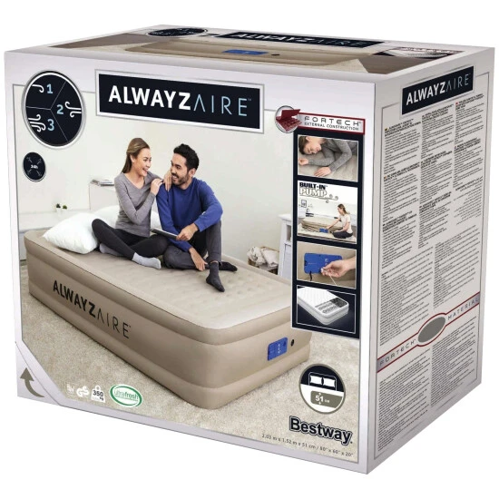 BESTWAY Luftbett, 152 X 51 X 203cm, Beige 4 BESTWAY Luftbett, 152 X 51 X 203cm, Beige – Bild 4