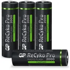 GP Batteries AA Akku »NiMH 2000 MAh«, ReCyko Pro Photoflash 1,2V, 4 Stück
