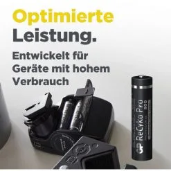 GP Batteries AAA Akku »ReCyko«, 800 MAh, Pro, 1,2V, 4 Stück -Camping Verkäufe unnamed file 458