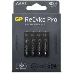 GP Batteries AAA Akku »ReCyko«, 800 MAh, Pro, 1,2V, 4 Stück -Camping Verkäufe unnamed file 460