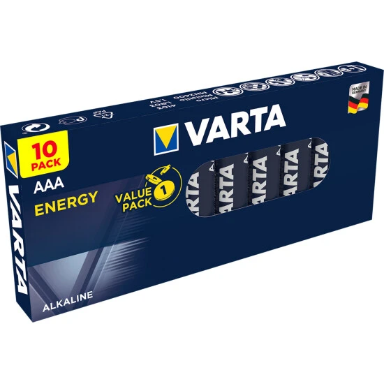 Batterie, VARTA Energy, AAA Micro, 1,5 V, 10 Batterien 1 Batterie, VARTA Energy, AAA Micro, 1,5 V, 10 Batterien