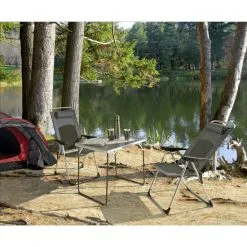 Campingtisch, BxHxL: 80 X 67 X 60 Cm, Aluminium/MDF, Klappbar