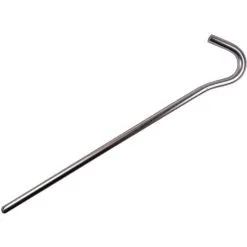 HAPPY PEOPLE Zeltnägel, Silberfarben, Aluminium, Länge: 18 Cm