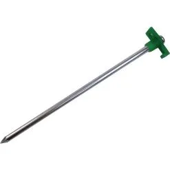 HAPPY PEOPLE Zeltpflöcke, Silberfarben, Metall, Länge: 25 Cm