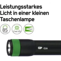 GP Batteries Taschenlampe »C31«, 85lumen 1X AA -Camping Verkäufe unnamed file 771