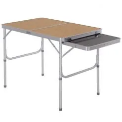 Outsunny Campingtisch, BxHxT: 60 X 70 X 60 Cm, Aluminium/MDF