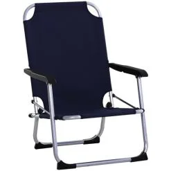 Outsunny Klappstuhl, BxHxT: 57 X 76 X 57 Cm, Aluminium/Oxford Gewebe