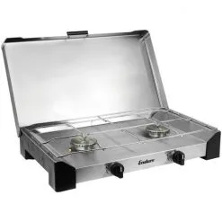 ENDERS Camping-Kocher »Brisbane«, 2 Brenner, Edelstahlfarben, Edelstahl