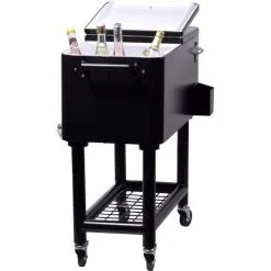 DOBAR Kühlwagen, Schwarz, Metall, BxHxL: 48 X 86 X 91 Cm -Camping Verkäufe unnamed file 833