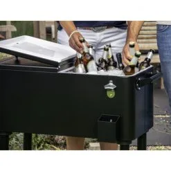 DOBAR Kühlwagen, Schwarz, Metall, BxHxL: 48 X 86 X 91 Cm -Camping Verkäufe unnamed file 834